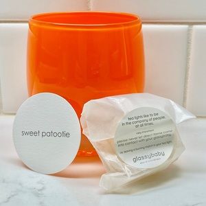 Glassybaby sweet Patootie hand blown glass votive candle holder